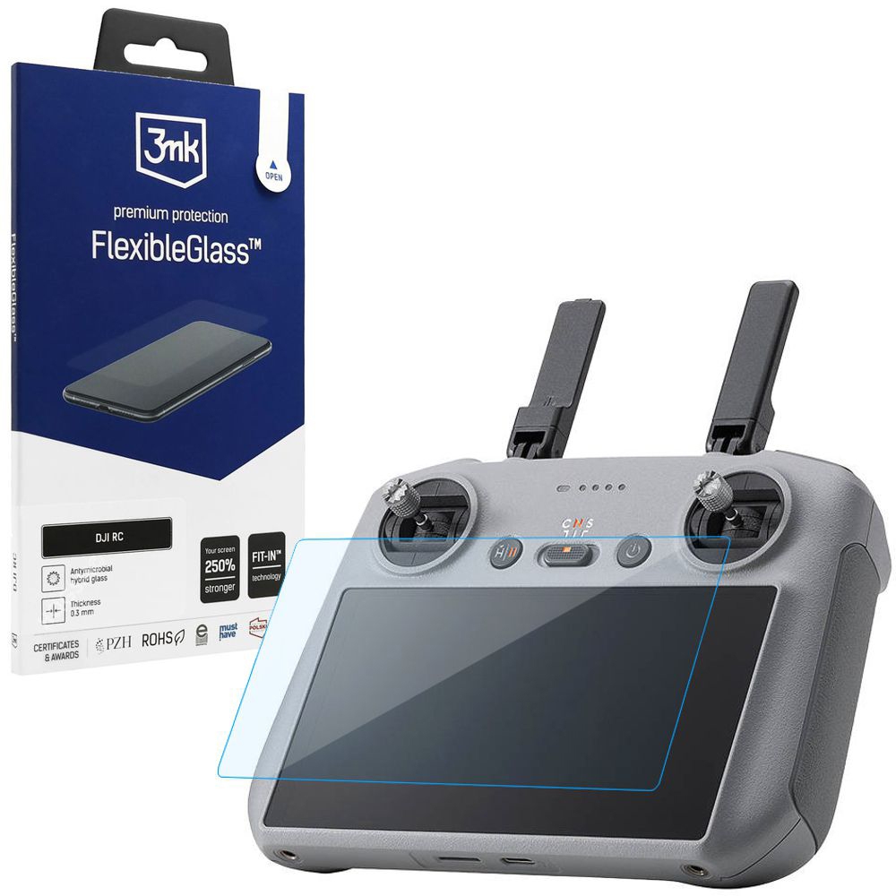 3mk Flexible Glass | Nietłukące Szkło Hybrydowe do DJI RC 2 / RC 1