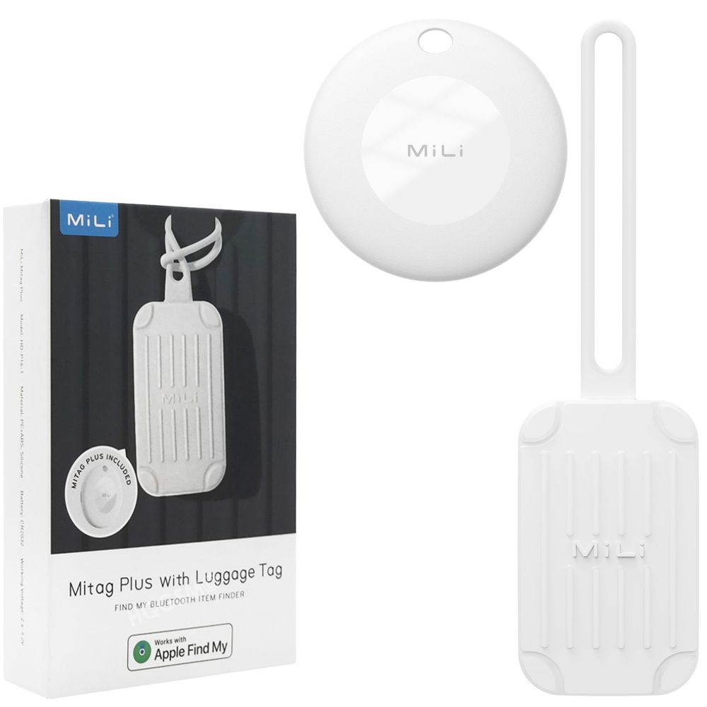 MiLi MiTag Plus Luggage | Zawieszka na Bagaż z Lokalizatorem Bluetooth | Znajdź Find My Apple