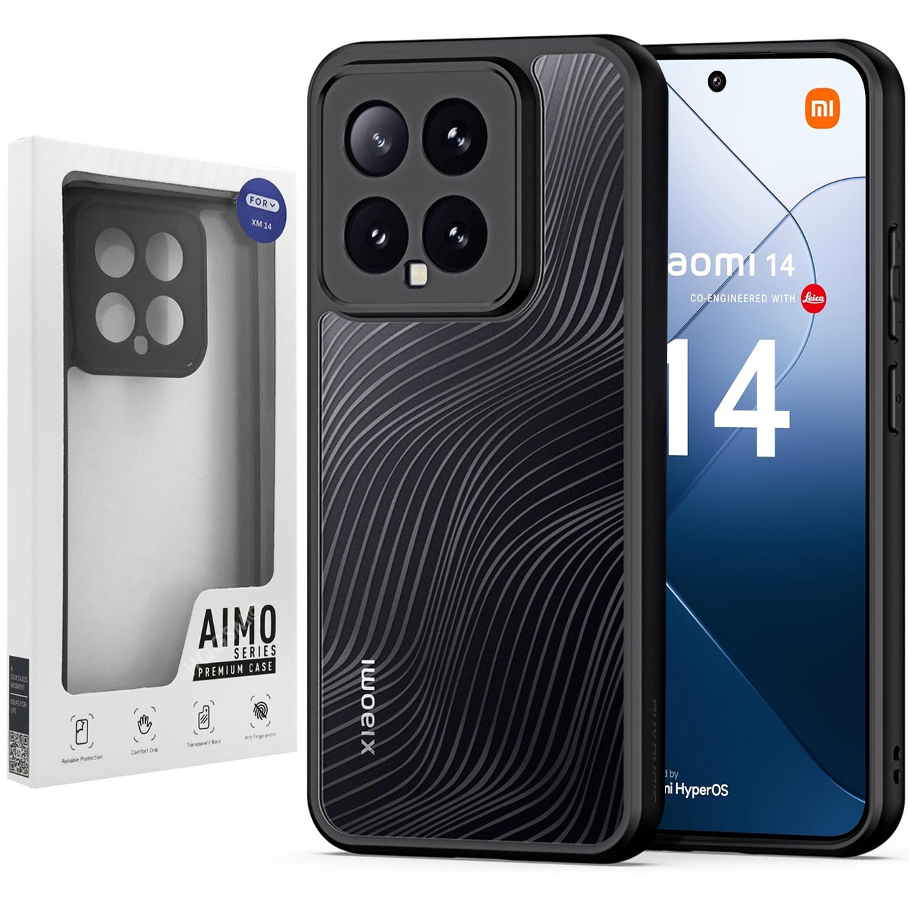 Etui DUX DUCIS Aimo | Clear Black do Xiaomi 14 |