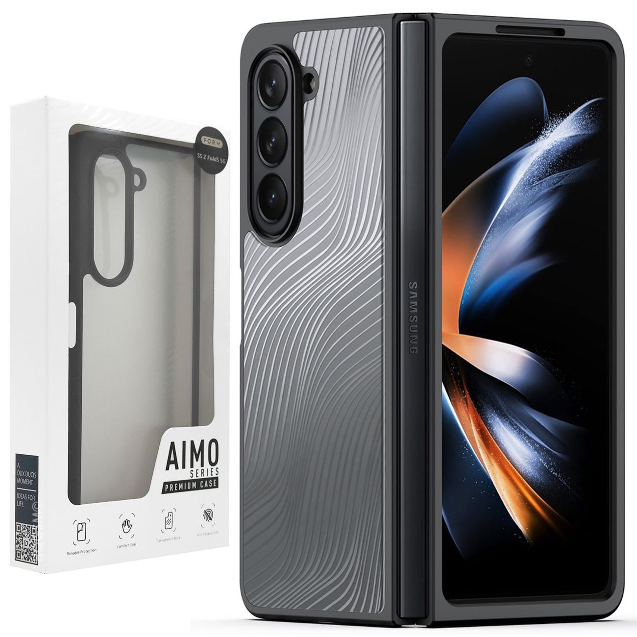 Etui DUX DUCIS Aimo | Crystal Black do Samsung Galaxy Z Fold5