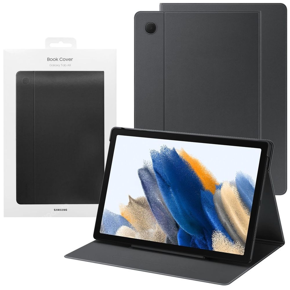 Oryginalne Etui Book Cover | Dark Gray do Samsung Galaxy Tab A8 10.5 X200/X205