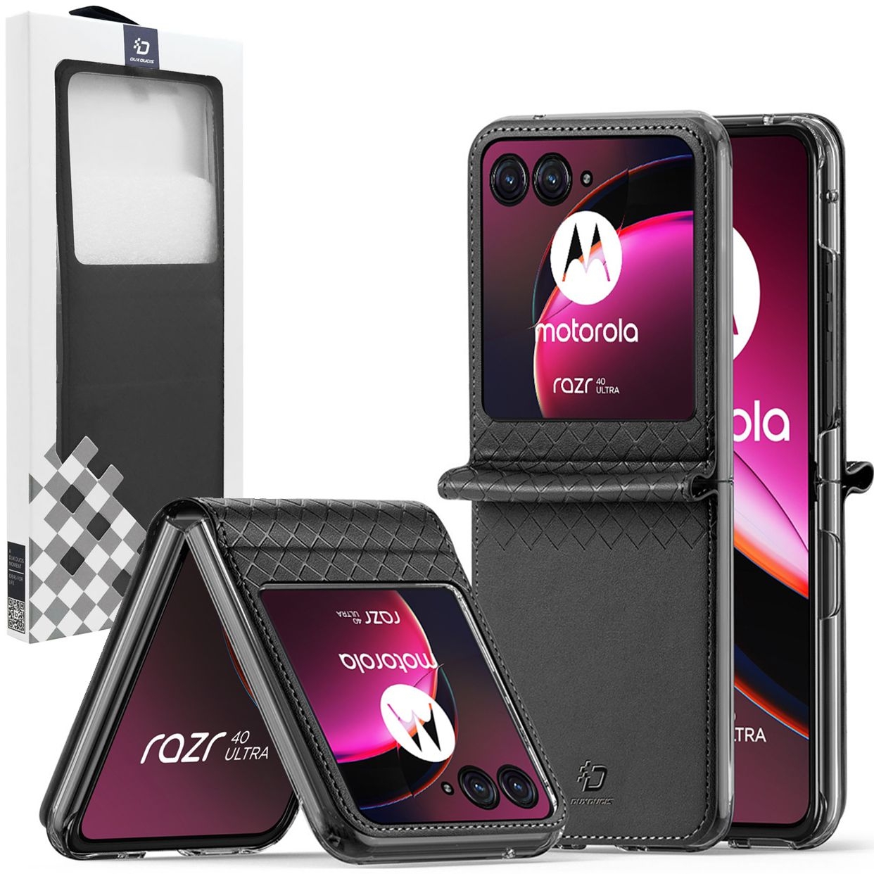 Etui Dux Ducis BRIL | Black do Motorola Razr 40 Ultra