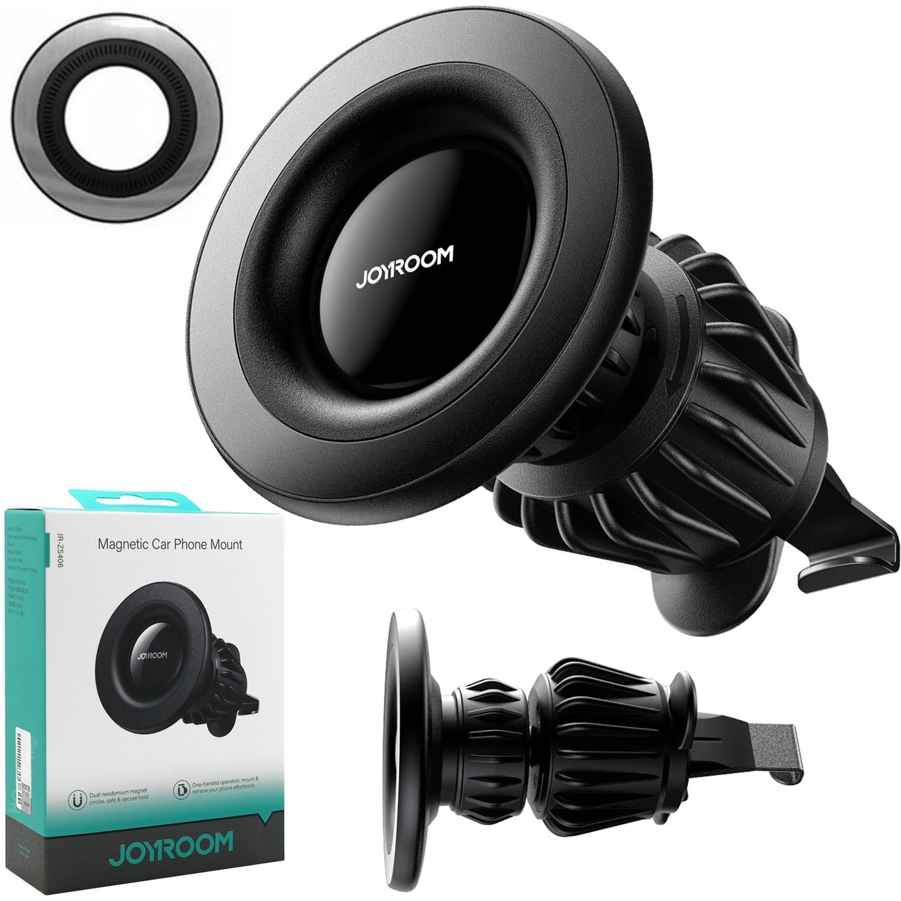 JoyRoom | Mały Zaciągany Uchwyt z MagSafe do Kratki Nawiewu