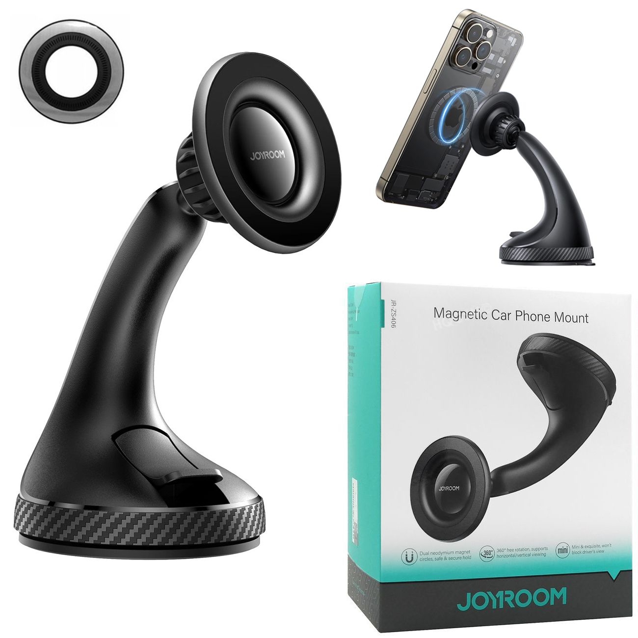 Joyroom | Mocny Uchwyt Samochodowy na Telefon | Do Deski i Szyby z MagSafe