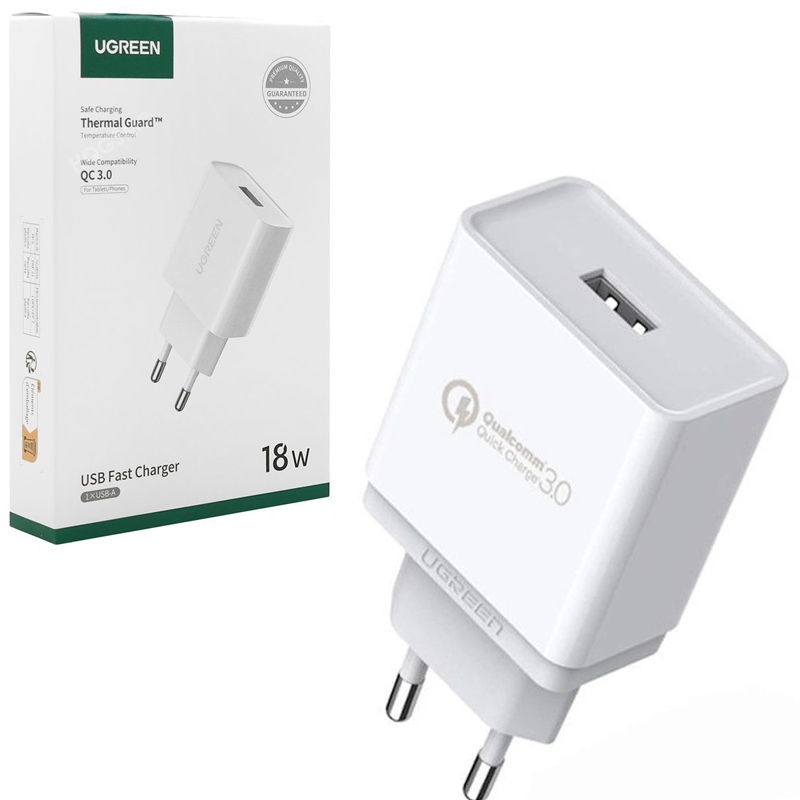 UGreen | Ładowarka Sieciowa USB Quick Charge 3.0 18W