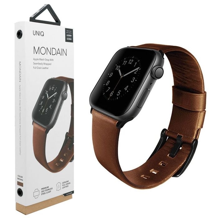 Apple Watch 4/5/6/SE 44mm | Skórzany Pasek UniQ Mondain