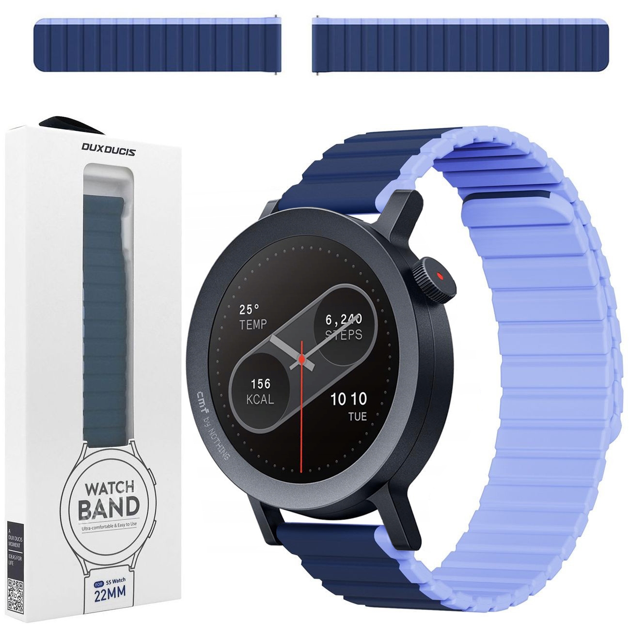 Dux Ducis | Magnetyczny Pasek Silikonowy | Blue Sky do CMF by Nothing Watch Pro 2