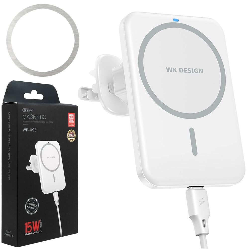 WK Design | Indukcyjny Uchwyt Magnetyczny MagSafe Apple iPhone | 15W