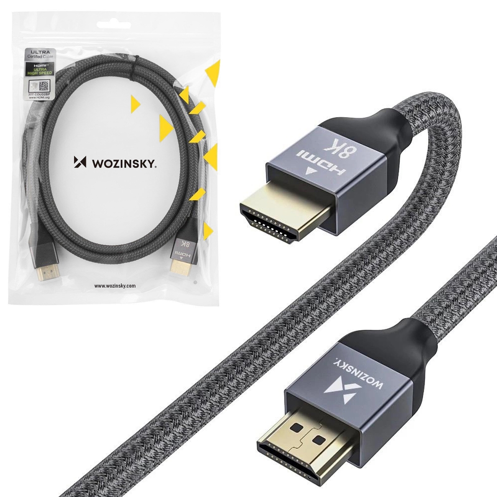 Kabel Przewód HDMI 2.1 | 8K/60Hz 4K/120Hz 48Gb/s | 200cm