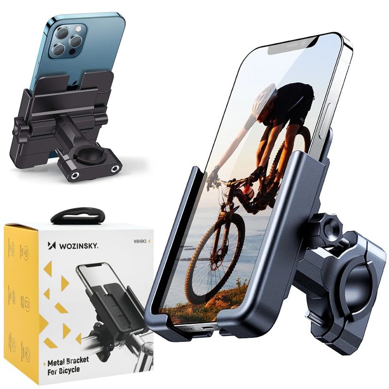 Metalowy Uchwyt Rowerowy na Kierownicę Rower Motor do Telefonu