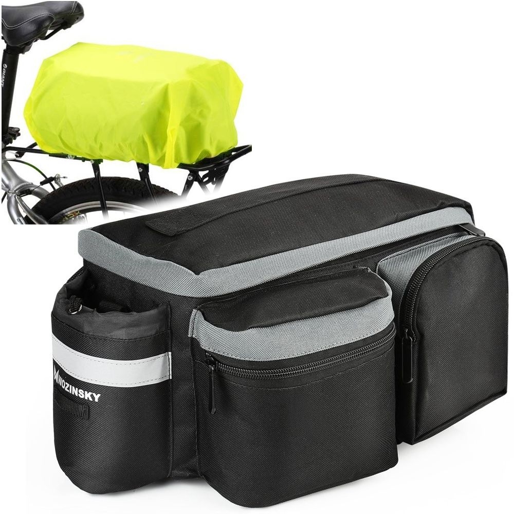 Wozinsky | Torba Sakwa na Bagażnik Rowerowy | 6L + Pokrowiec Przeciwdeszczowy