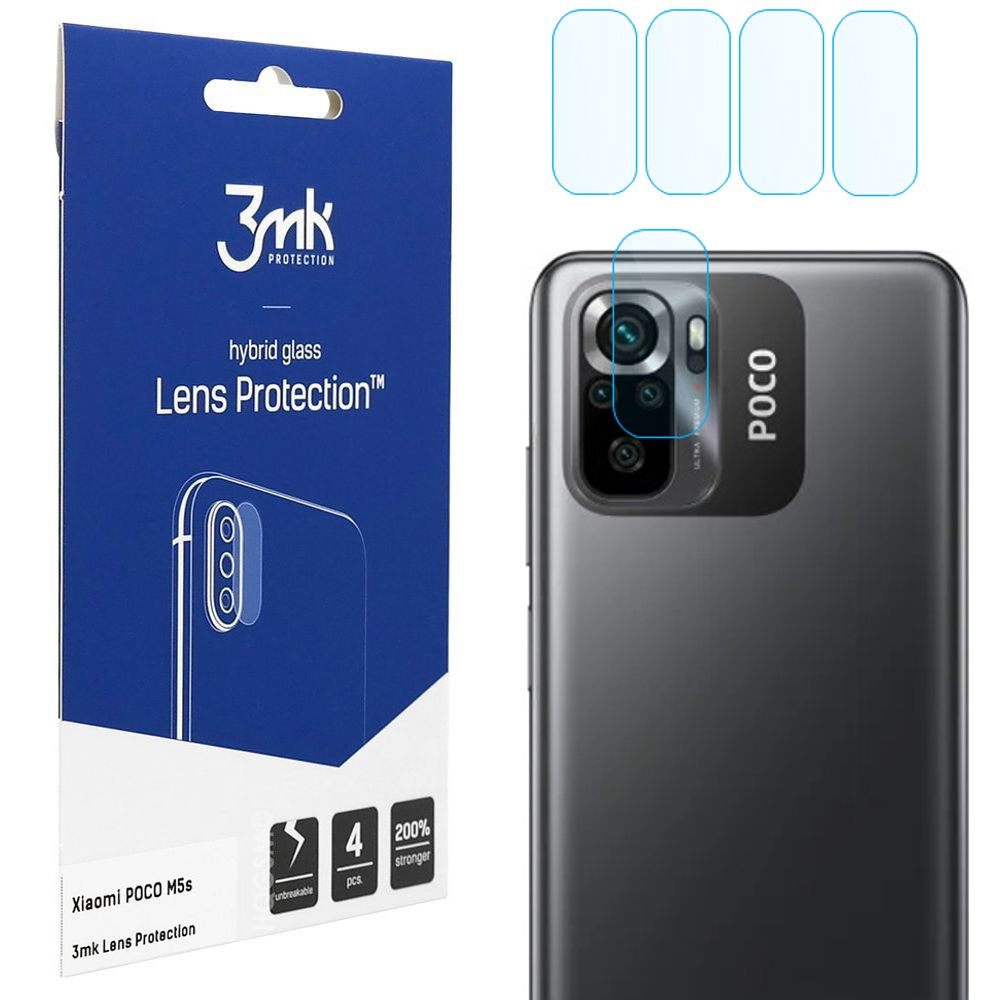 4x 3mk Lens Protection | Szkło Ochronne na Obiektyw Aparat do Xiaomi POCO M5s