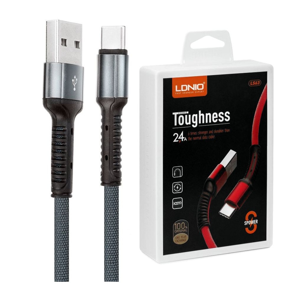 LDNIO | Wytrzymały Kabel USB-C 2.4A | 100cm