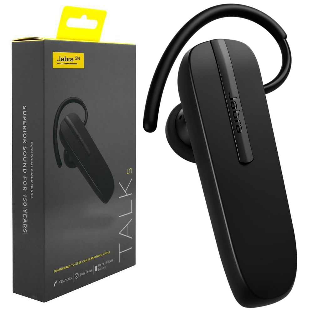 Jabra Talk 5 | Zestaw Słuchawkowy Bluetooth Multipoint | Czarny