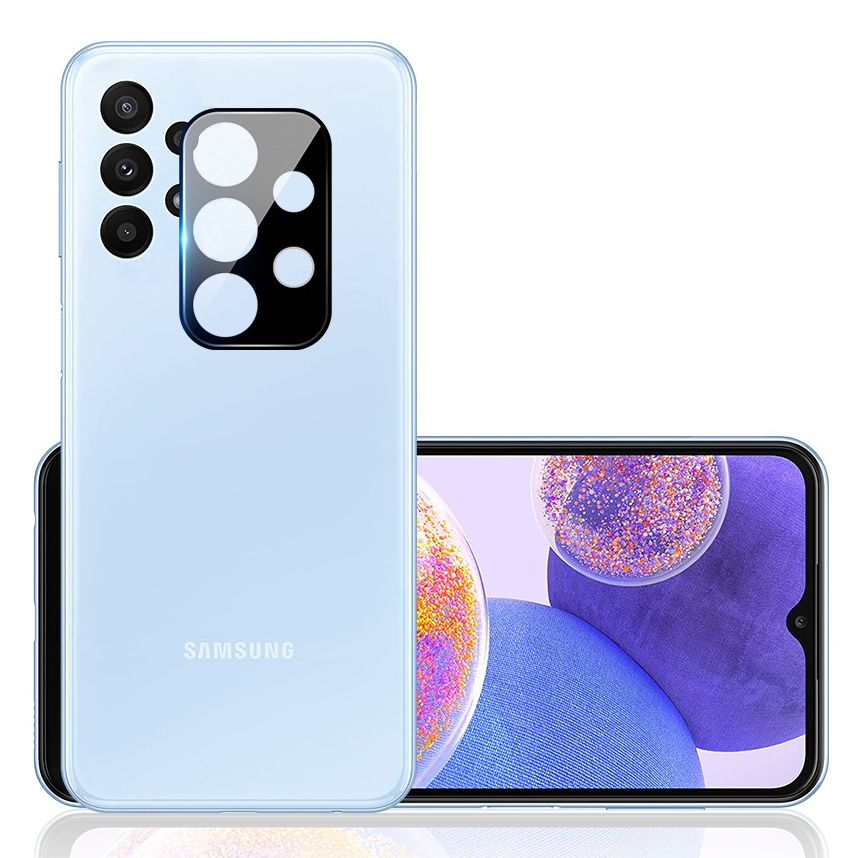 Szkło Hartowane na Aparat | FULL COVER | Czarne do Samsung Galaxy A13 4G