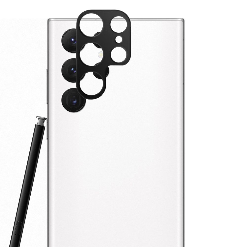 Metal Camera Styling | Nakładka Osłona na Aparat | Czarna do Samsung Galaxy S22 Ultra 5G