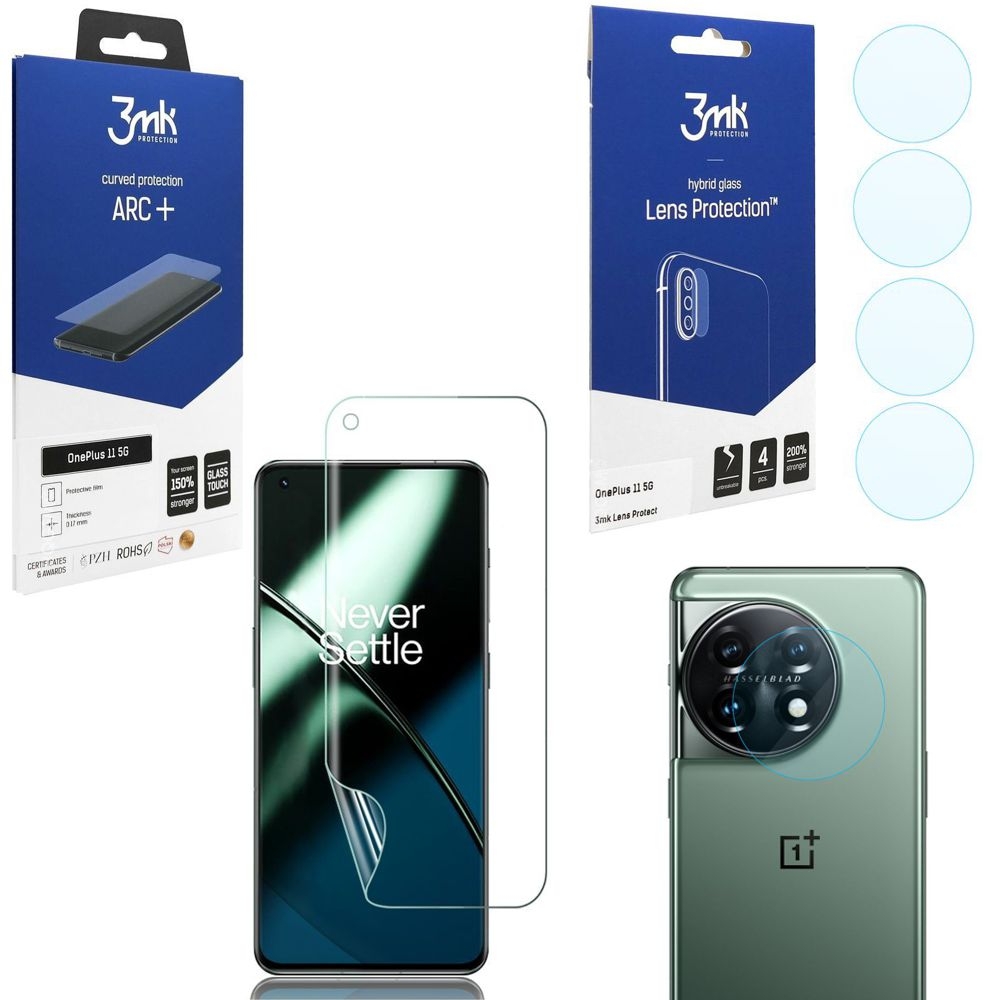 FOLIA 3mk Curved Protection ARC+ 4x APARAT Lens Protection do OnePlus 11 5G