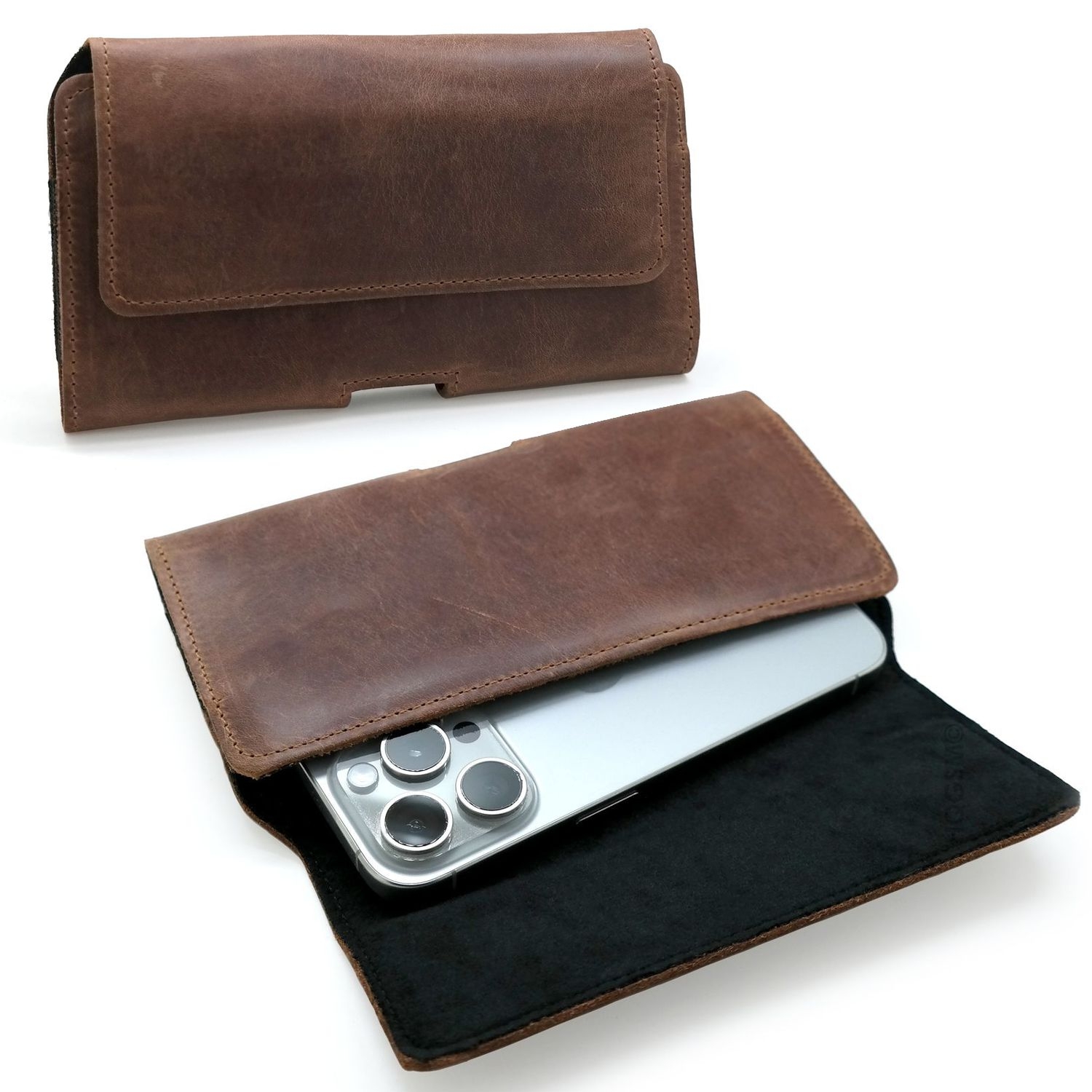 Skórzane Etui Kabura na Pasek | XXL