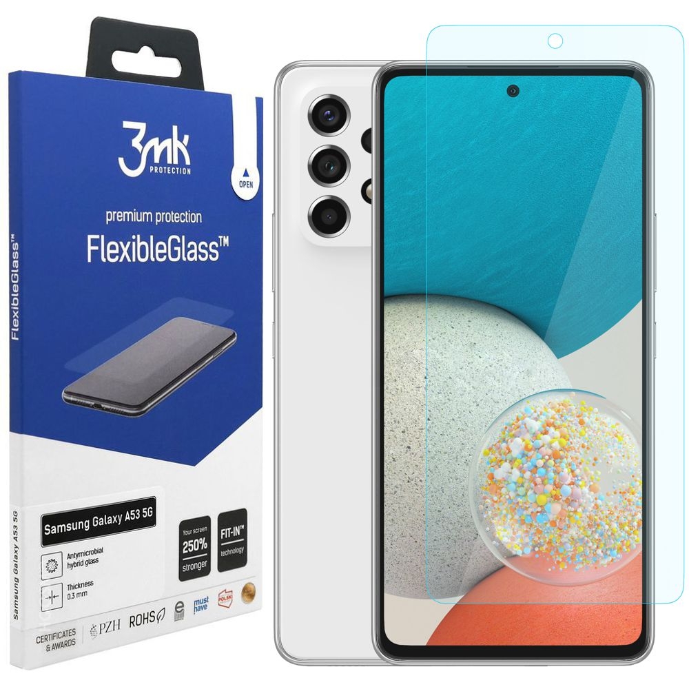 3mk Flexible Glass | Nietłukące Szkło Hybrydowe do Samsung Galaxy A53 5G
