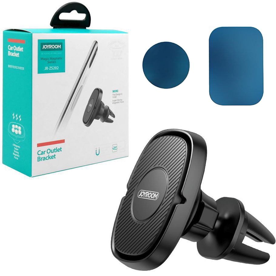 JoyRoom | Mocny Magnetyczny Uchwyt do Kratki Wlotu | Czarny