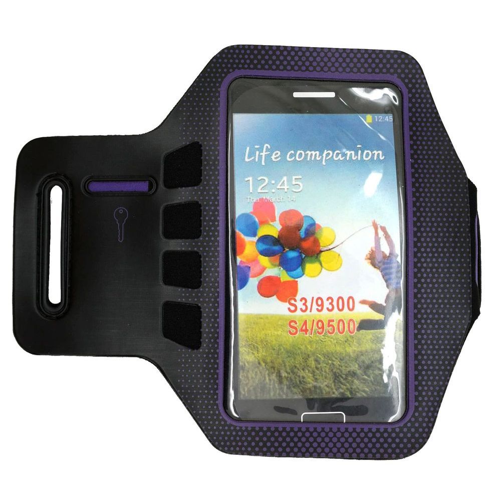 Sportowe Etui do Biegania na ramię | XS | Czarny/Fiolet