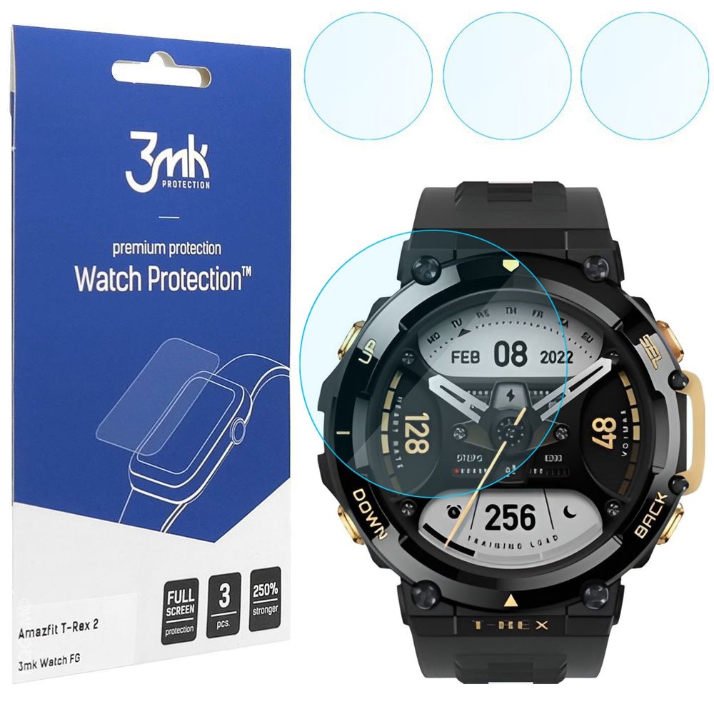 3x Folia Hybrydowa 3mk Watch Protection do Amazfit T-Rex 2