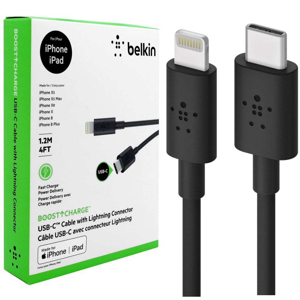 BELKIN Boost Charge | Kabel Lightning USB-C Power Delivery 120cm | MFI