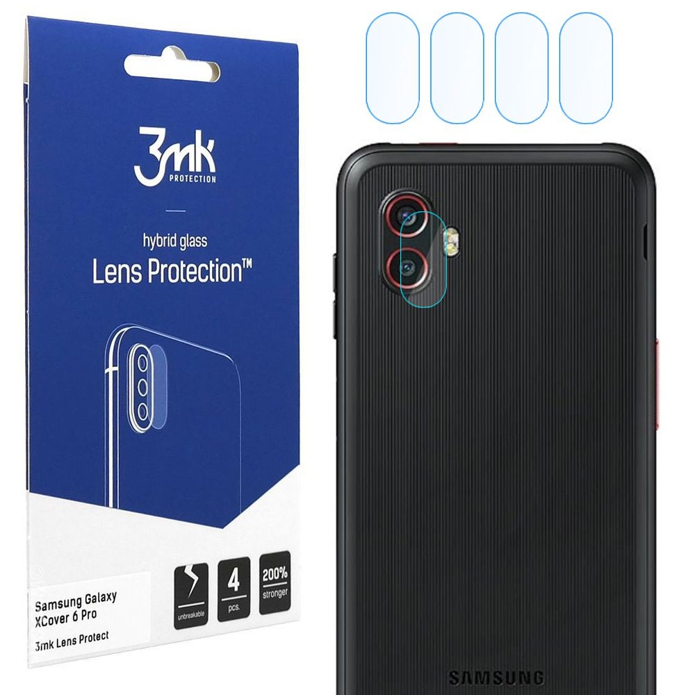 4x 3mk Lens Protection | Szkło Ochronne na Obiektyw Aparat do Samsung Galaxy XCover 6 Pro