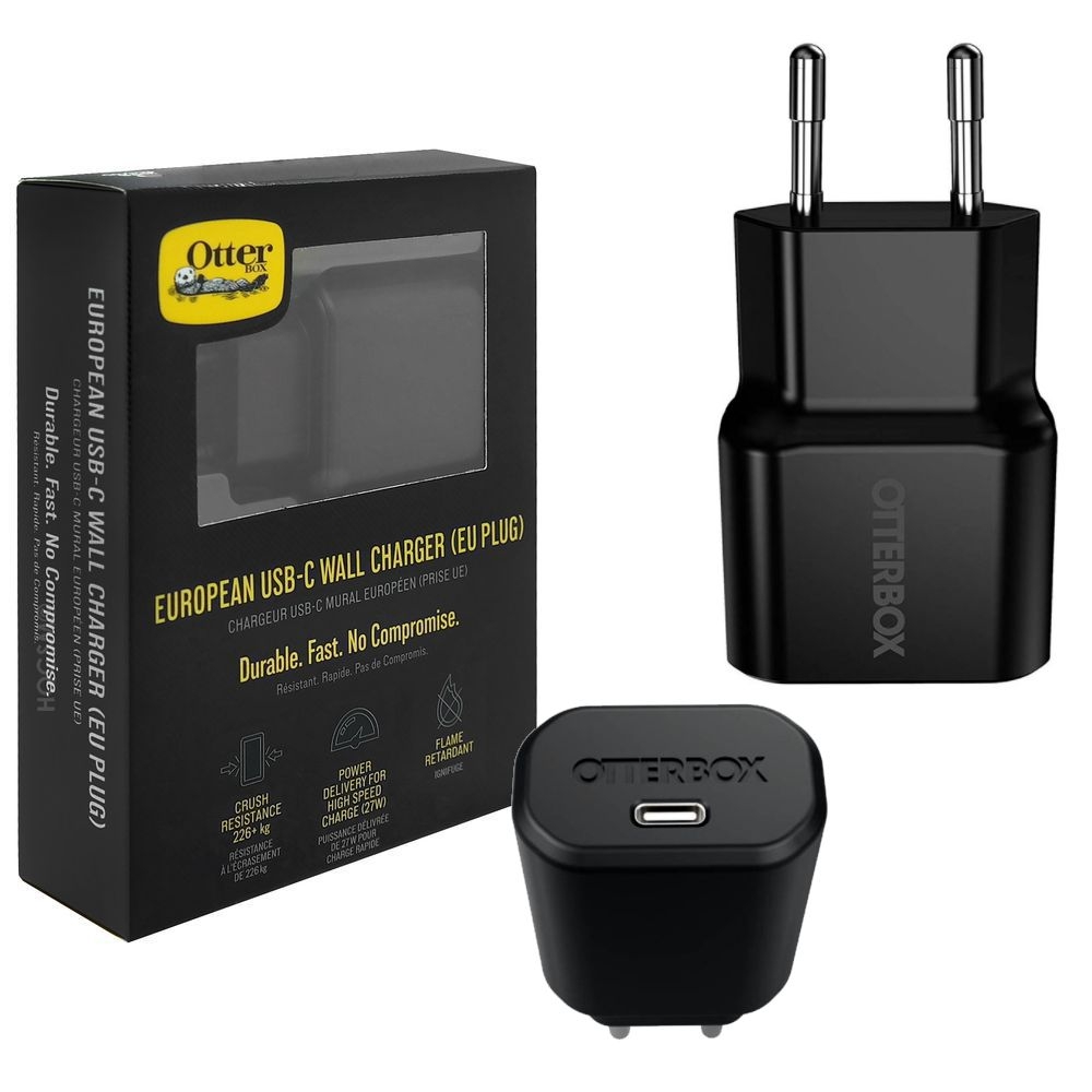 OtterBOX Wall Charger | Ładowarka USB-C Power Delivery 27W | Czarna