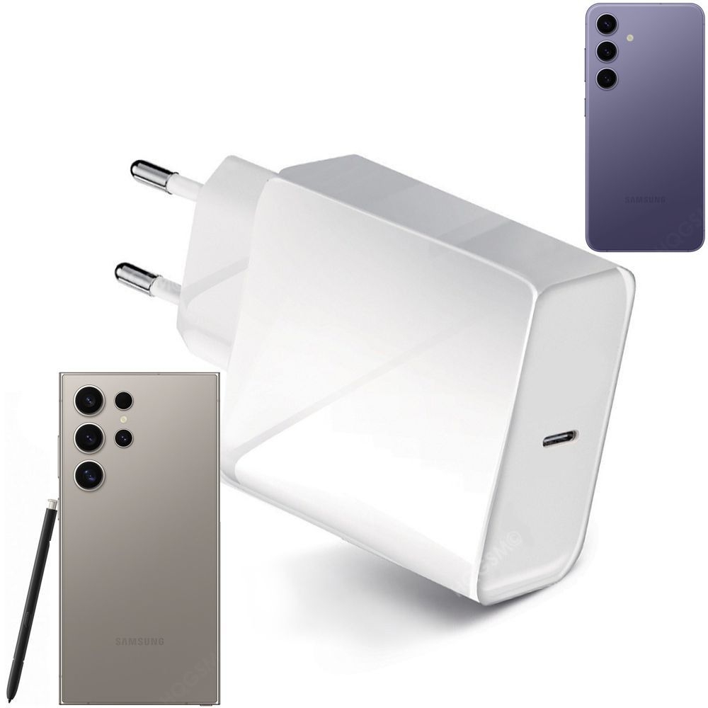 Forcell | Szybka Ładowarka Sieciowa USB-C PD QC 4.0 | 45W | Biała do Samsung Galaxy S25+ / S25 Ultra / S24+ / S24 Ultra