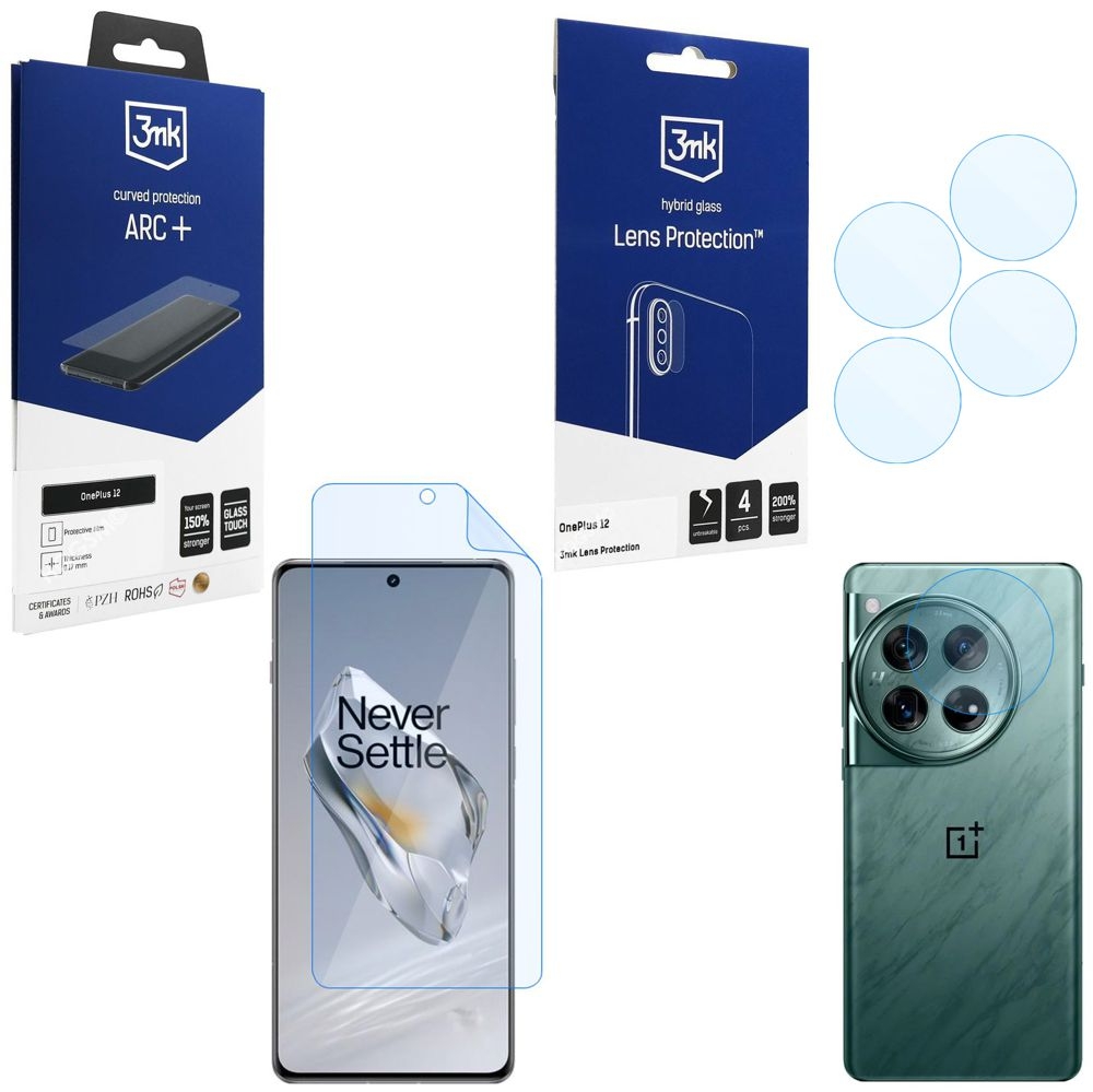 FOLIA 3mk Curved Protection ARC+ 4x APARAT Lens Protection do OnePlus 12
