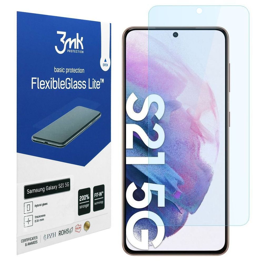 3mk Flexible Glass Lite | Nietłukące Szkło Hybrydowe do Samsung Galaxy S21 5G