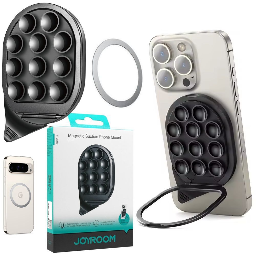 Joyroom | Uchwyt na Telefon 3w1 z Przyssawkami Magsafe i Podstawką do Apple iPhone