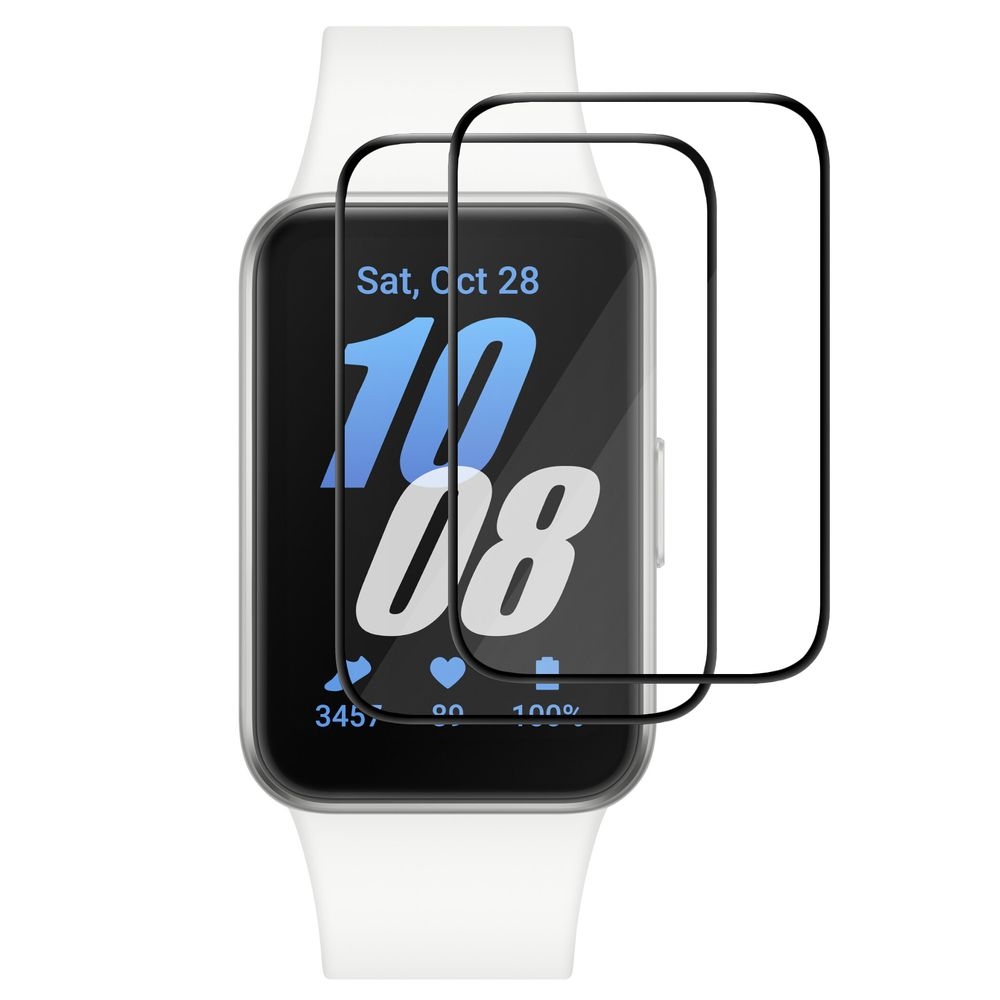 2x Szkło Hybrydowe | FULL COVER | Black do Samsung Galaxy Fit 3