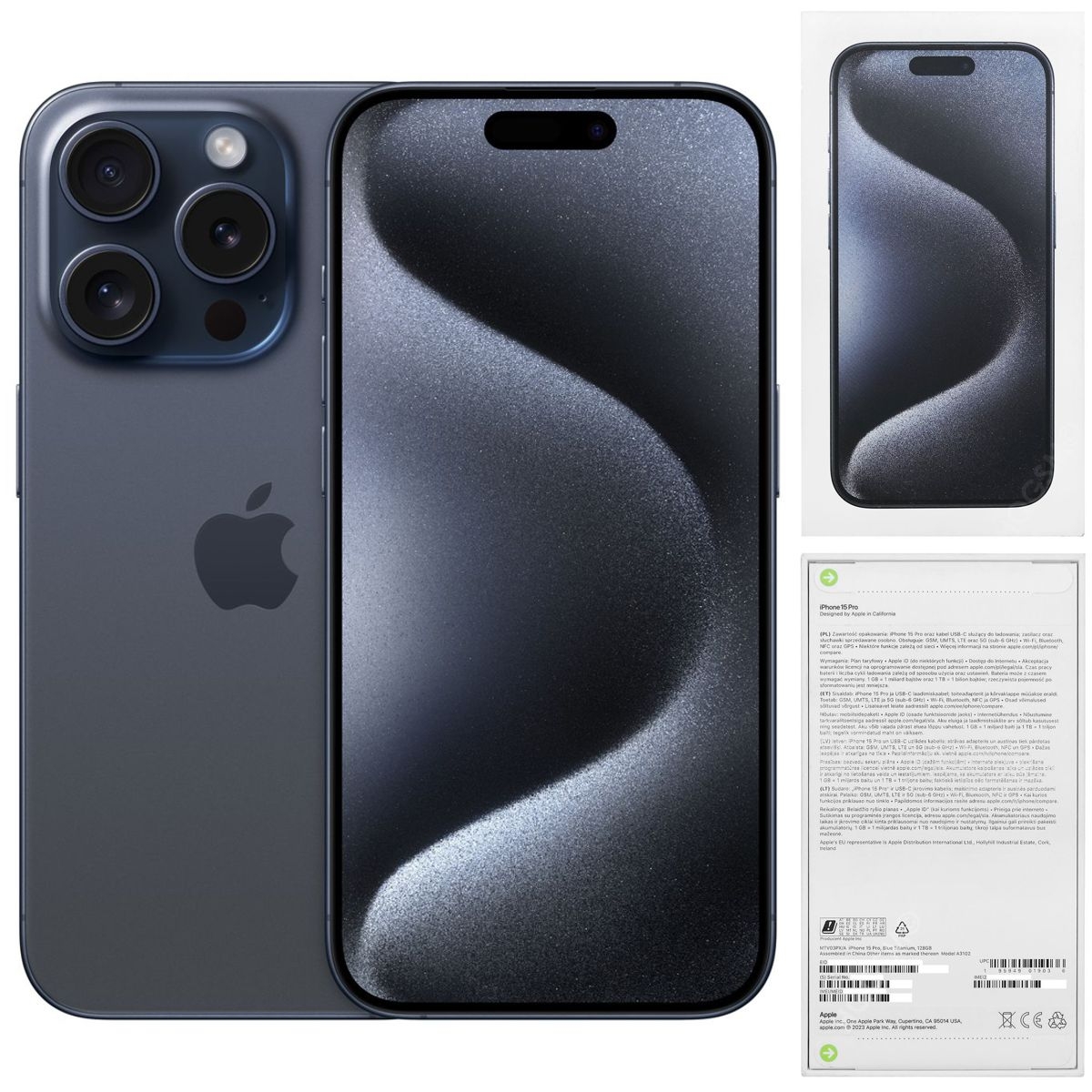 Apple iPhone 15 Pro 128GB Tytan Błękitny| Polska Dystrybucja