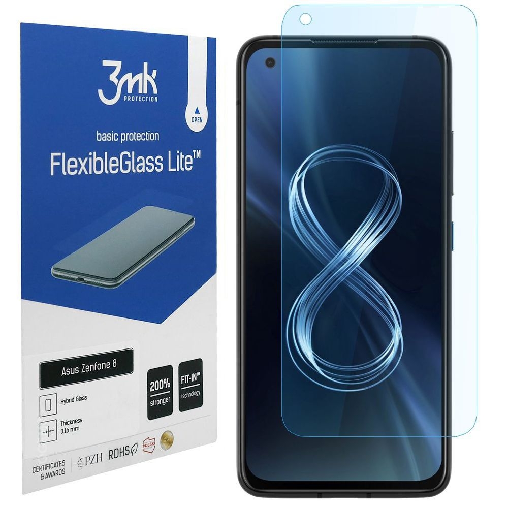 3mk Flexible Glass Lite | Nietłukące Szkło Hybrydowe do Asus Zenfone 8