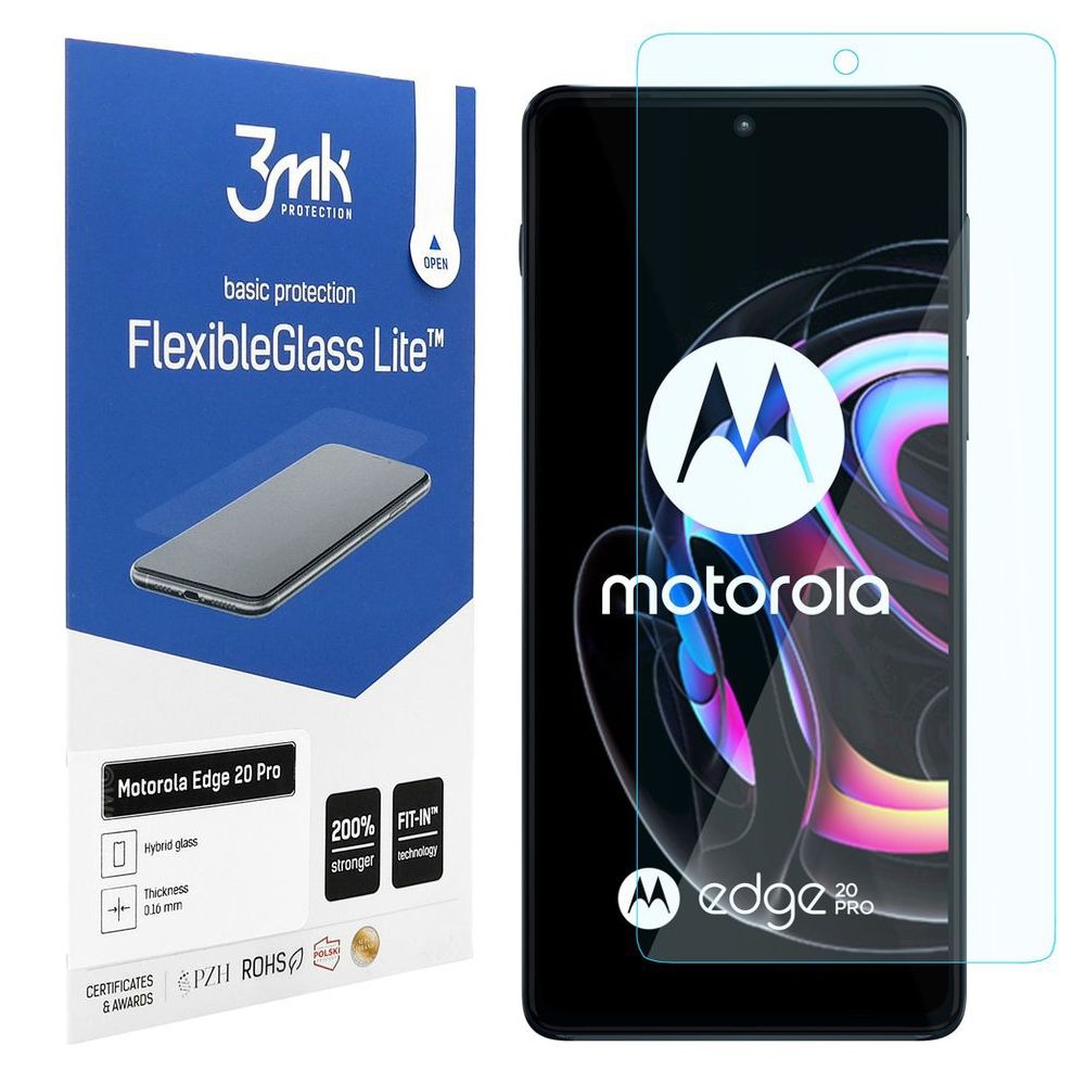 3mk Flexible Glass Lite | Nietłukące Szkło Hybrydowe do Motorola Edge 20 Pro