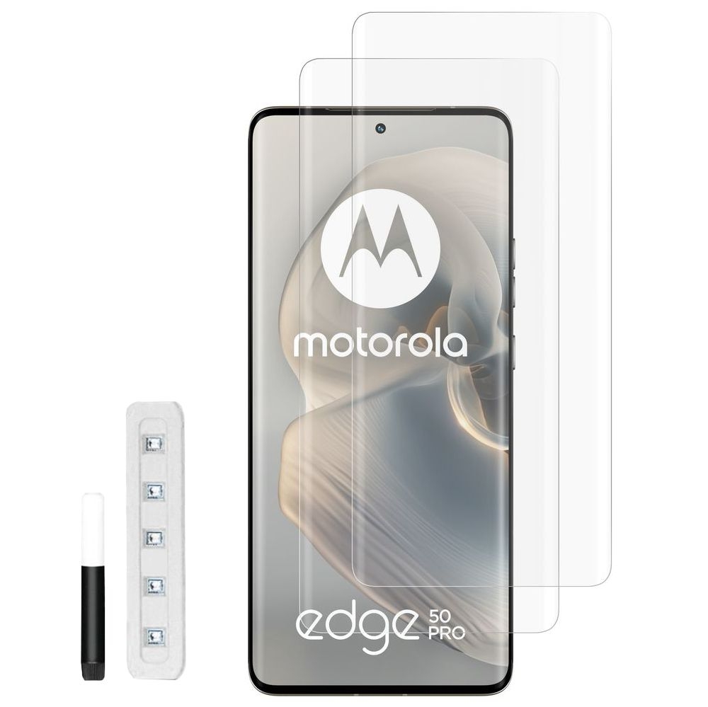 2x Hartowane Szkło UV | Cały Ekran do Motorola Edge 50 Pro / Edge 50 Fusion