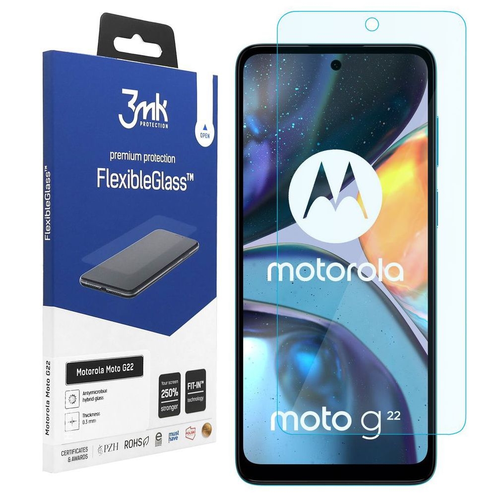 3mk Flexible Glass | Nietłukące Szkło Hybrydowe do Motorola Moto G22