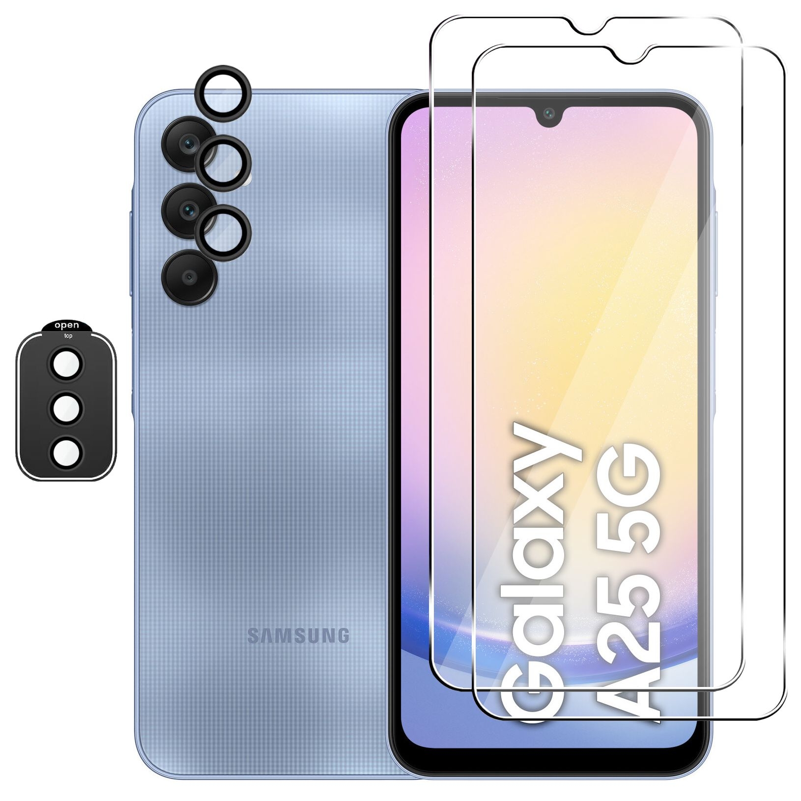ZESTAW: 2x Szkło Hartowane + Szkło na Aparat do Samsung Galaxy A25 5G