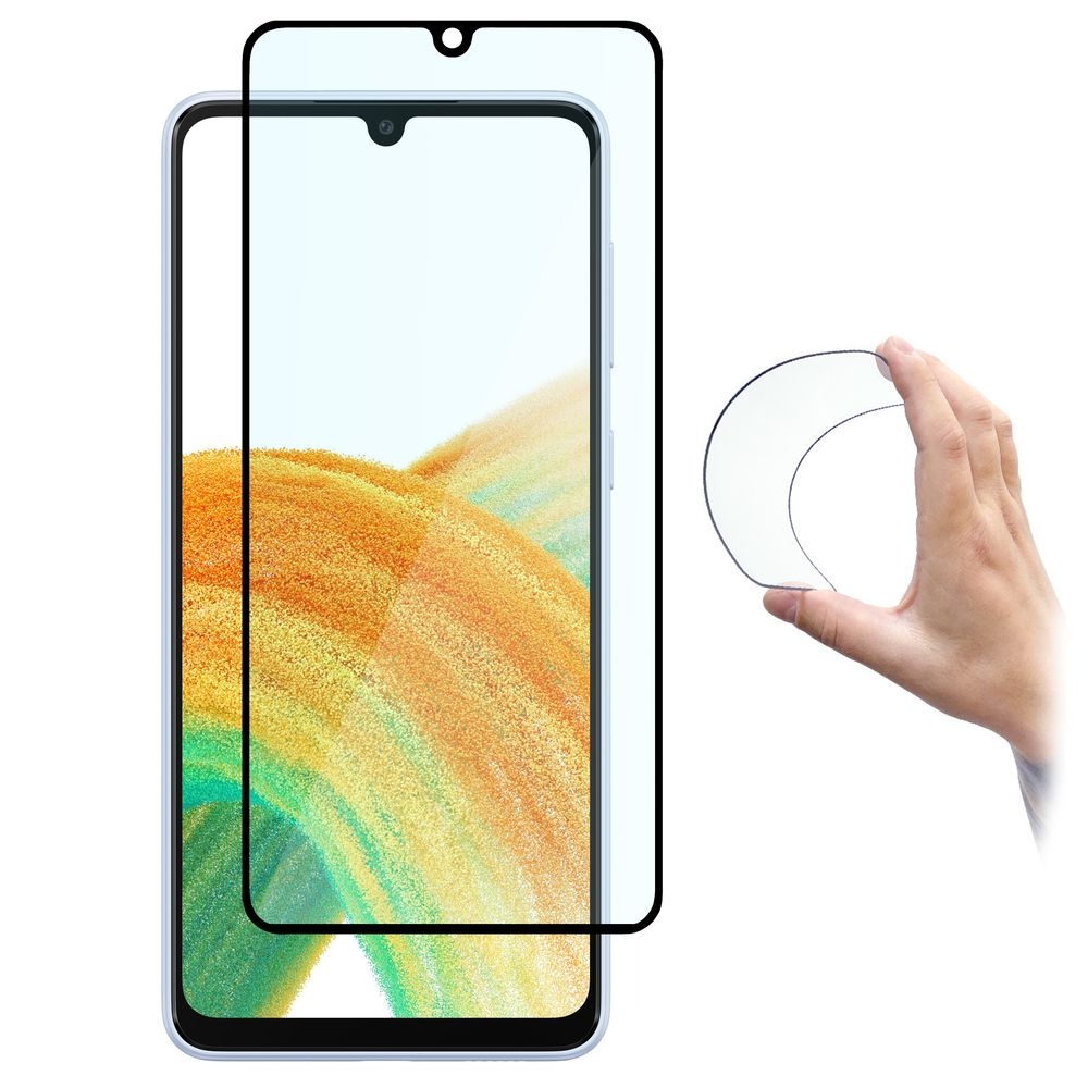 Elastyczna Folia Szklana FULL | Black do Samsung Galaxy A33 5G