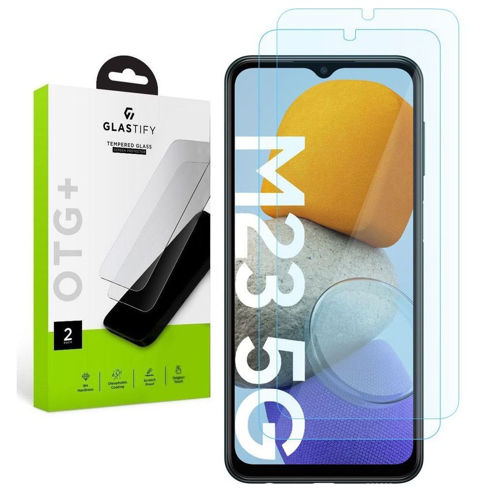 2x Glastify | Szkło Hartowane na Ekran do Samsung Galaxy M23 5G / M13 / A23 / A23 5G