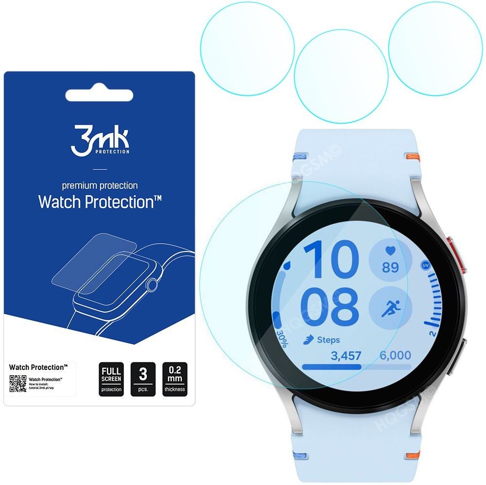 3x Szkło Hybrydowe 3mk Watch Protection do Samsung Galaxy Watch FE