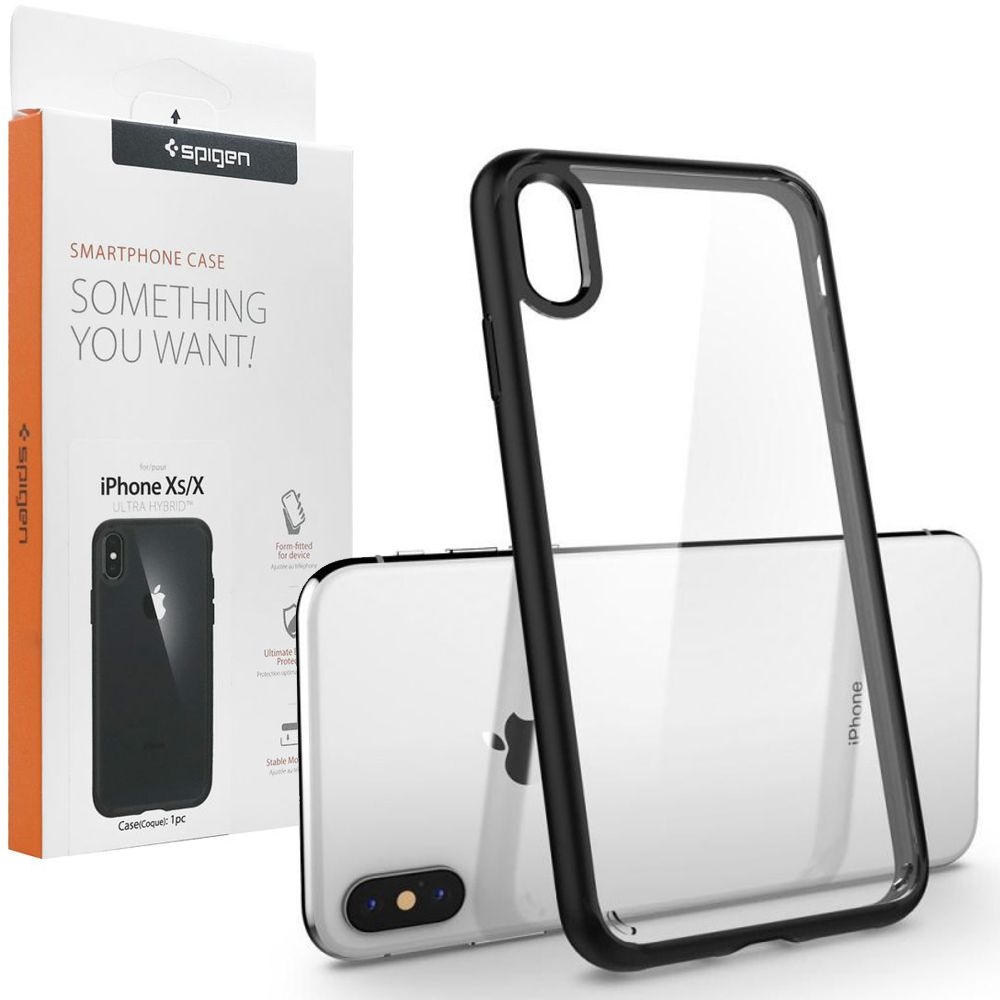 Etui SPIGEN Ultra Hybrid | Matte Black do Apple iPhone Xs / X
