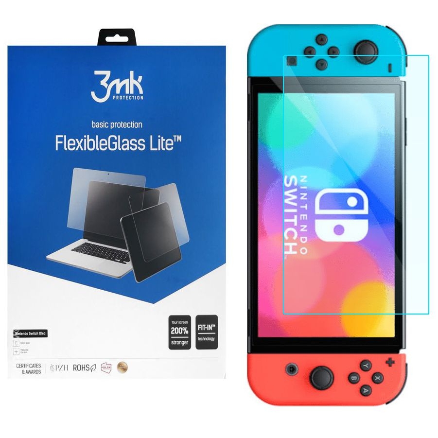 3mk Flexible Glass Lite | Nietłukące Szkło Hybrydowe do Nintendo Switch OLED