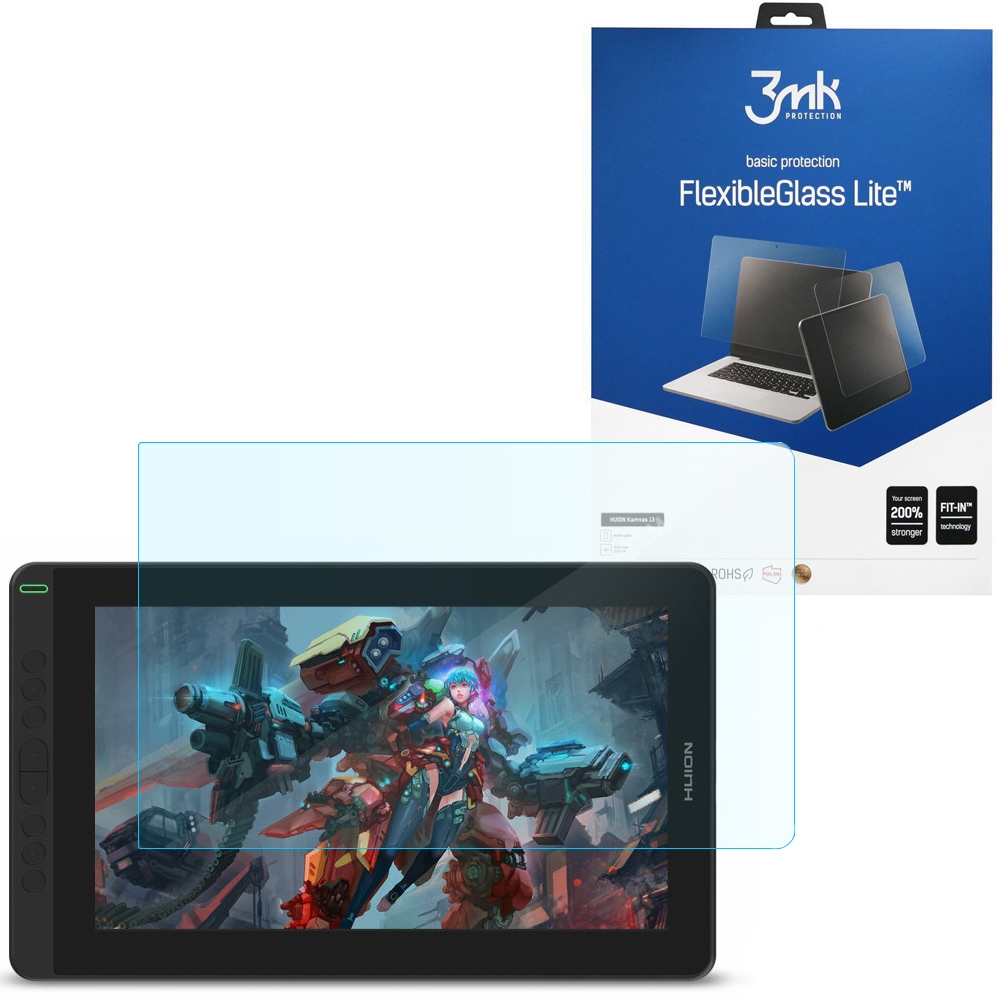3mk Flexible Glass Lite | Nietłukące Szkło Hybrydowe do HUION Kamvas 13