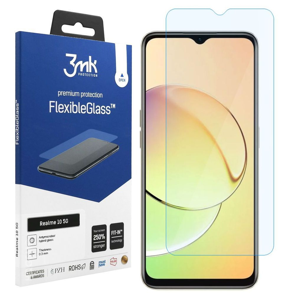 3mk Flexible Glass | Nietłukące Szkło Hybrydowe do Realme 10 5G