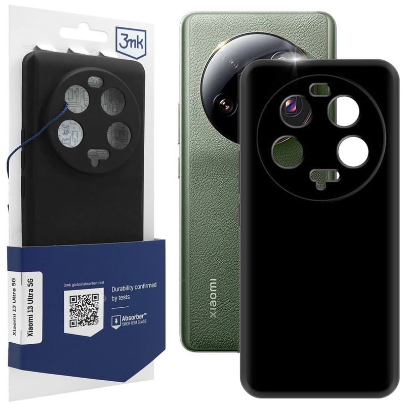Cienkie Etui 3mk Matt Case | Black do Xiaomi 13 Ultra 5G