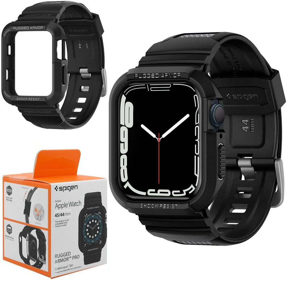 Etui + Pasek SPIGEN Rugged Armor PRO do Apple Watch 7 45mm