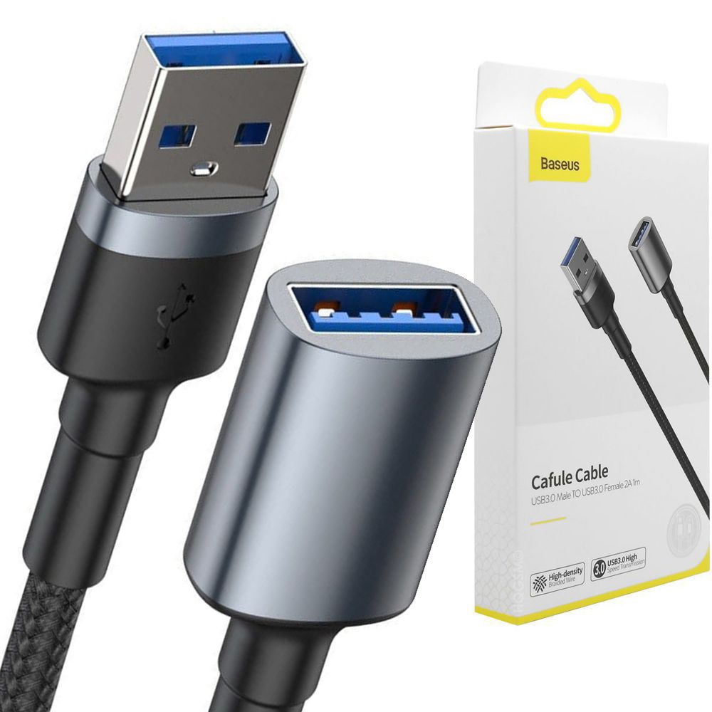 Baseus | Kabel Przedłużacz USB 3.0 AM-AF 5Gb/s | 100cm